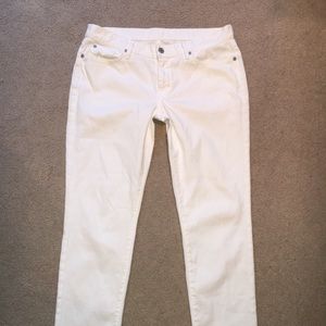 Seven for All Man Kind white skinny jeans size 31